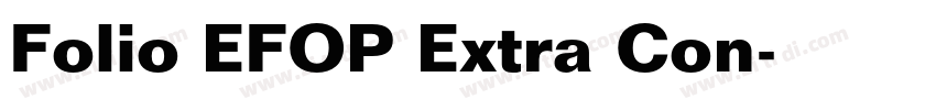 Folio EFOP Extra Con字体转换